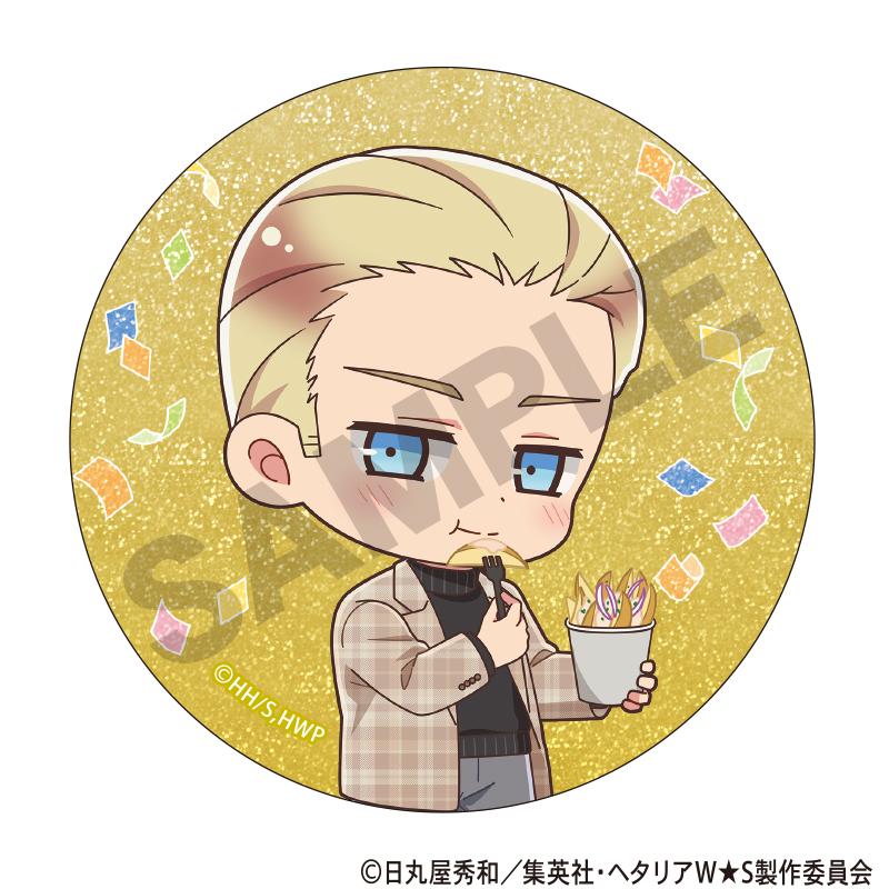 ヘタリア World★Stars（黑塔利亞 World★Stars） 食べ歩きグルメ 迷你角色 閃光徽章 【整盒裝／10個入】