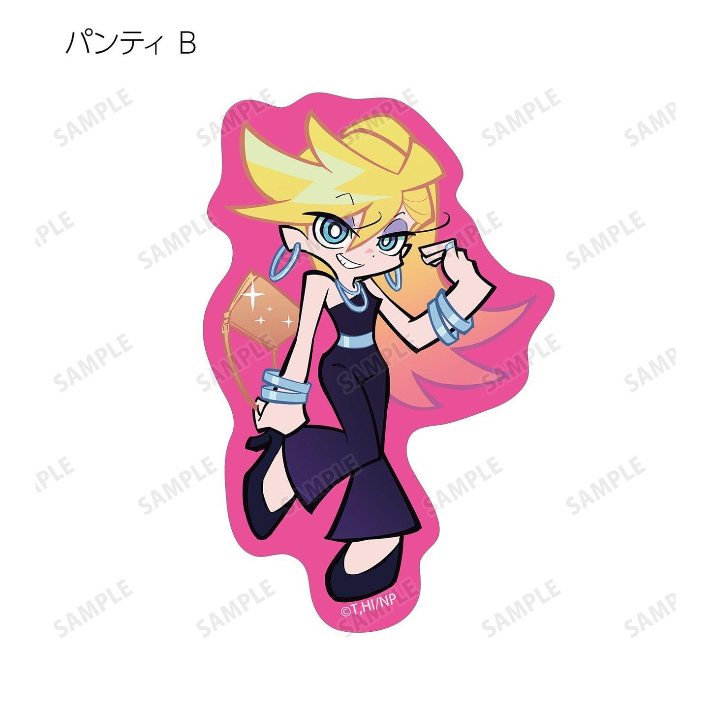 New PANTY ＆ STOCKING with GARTERBELT 描き下ろし ブラックドレスver. 隨機異形貼紙 【BOX/12包入】