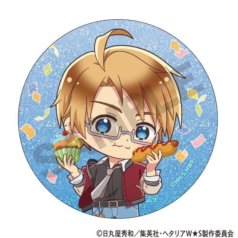 ヘタリア World★Stars（黑塔利亞 World★Stars） 食べ歩きグルメ 迷你角色 閃光徽章 【整盒裝／10個入】