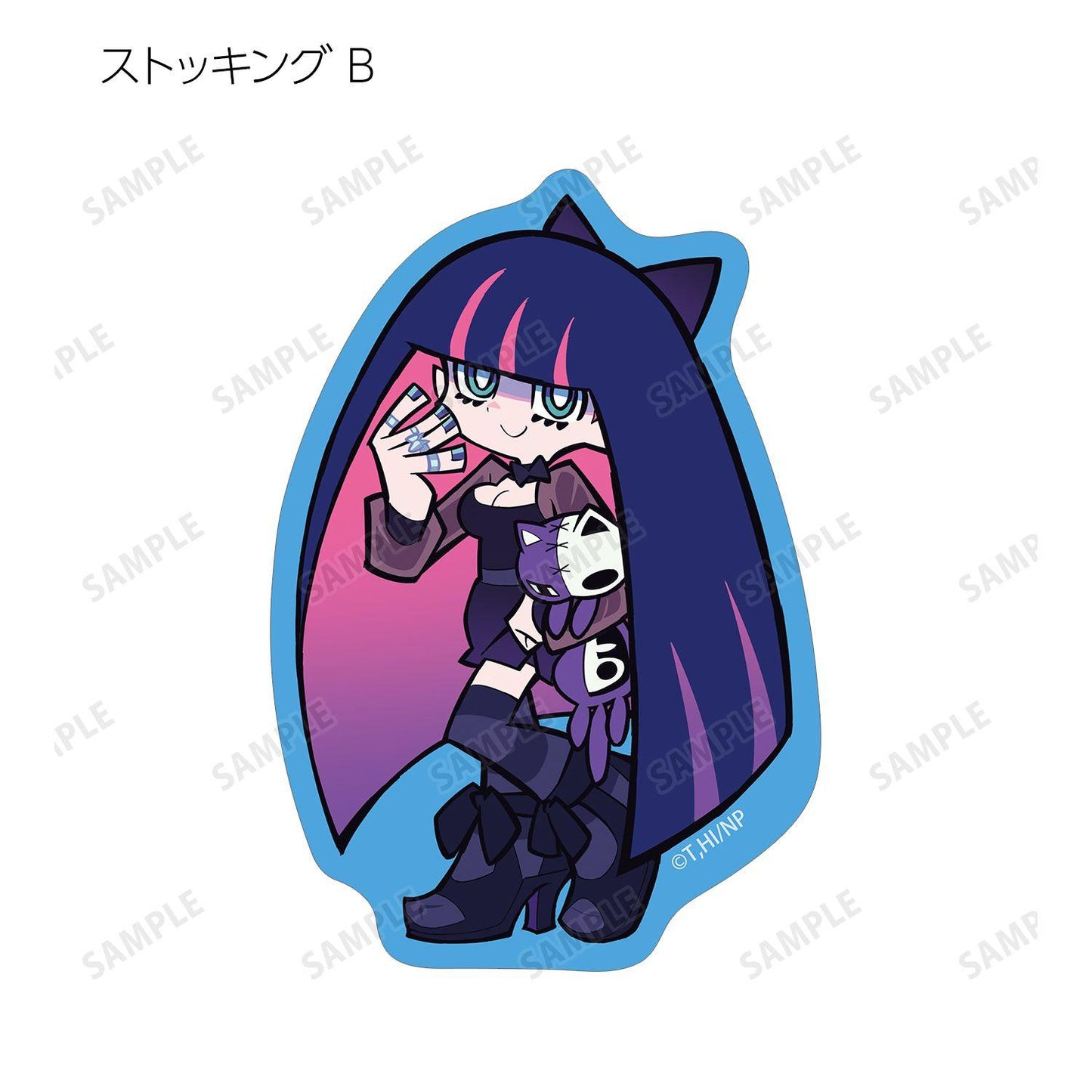 New PANTY ＆ STOCKING with GARTERBELT 描き下ろし ブラックドレスver. 隨機異形貼紙 【BOX/12包入】