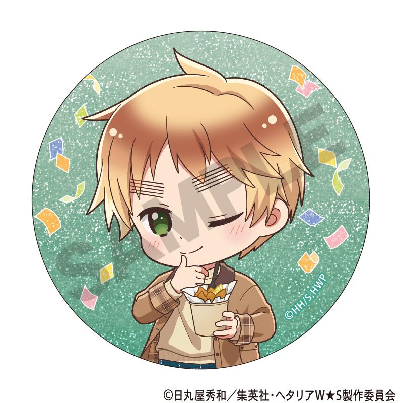 ヘタリア World★Stars（黑塔利亞 World★Stars） 食べ歩きグルメ 迷你角色 閃光徽章 【整盒裝／10個入】
