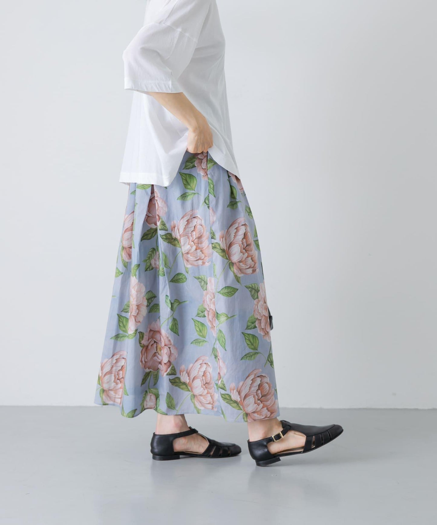 碎花半身裙