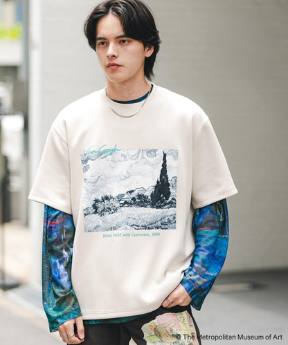 The Met×SENSE OF PLACE S/S T-SHIRTS(Gogh)B 聯名款 易打理 接觸冷感 短袖T恤