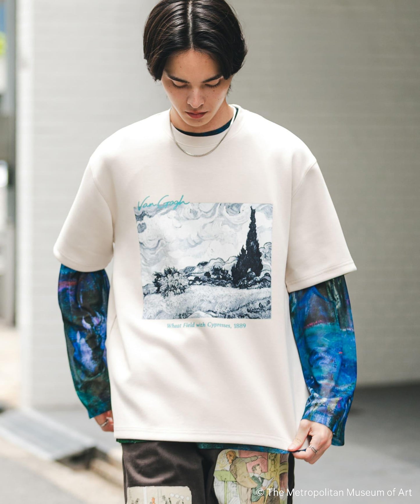 The Met×SENSE OF PLACE S/S T-SHIRTS(Gogh)B 聯名款 易打理 接觸冷感 短袖T恤