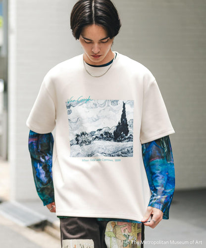 The Met×SENSE OF PLACE S/S T-SHIRTS(Gogh)B 聯名款 易打理 接觸冷感 短袖T恤