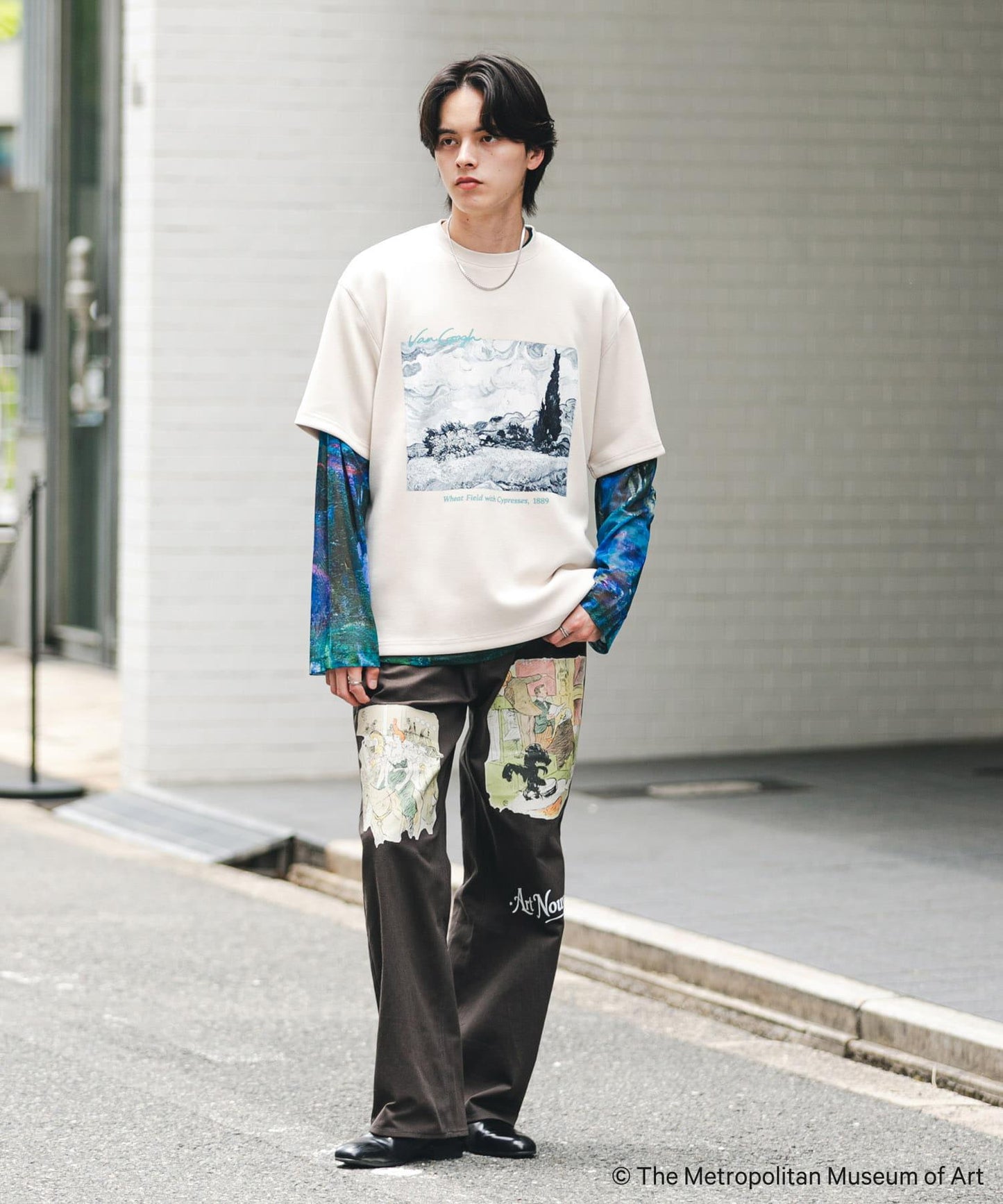 The Met×SENSE OF PLACE S/S T-SHIRTS(Gogh)B 聯名款 易打理 接觸冷感 短袖T恤