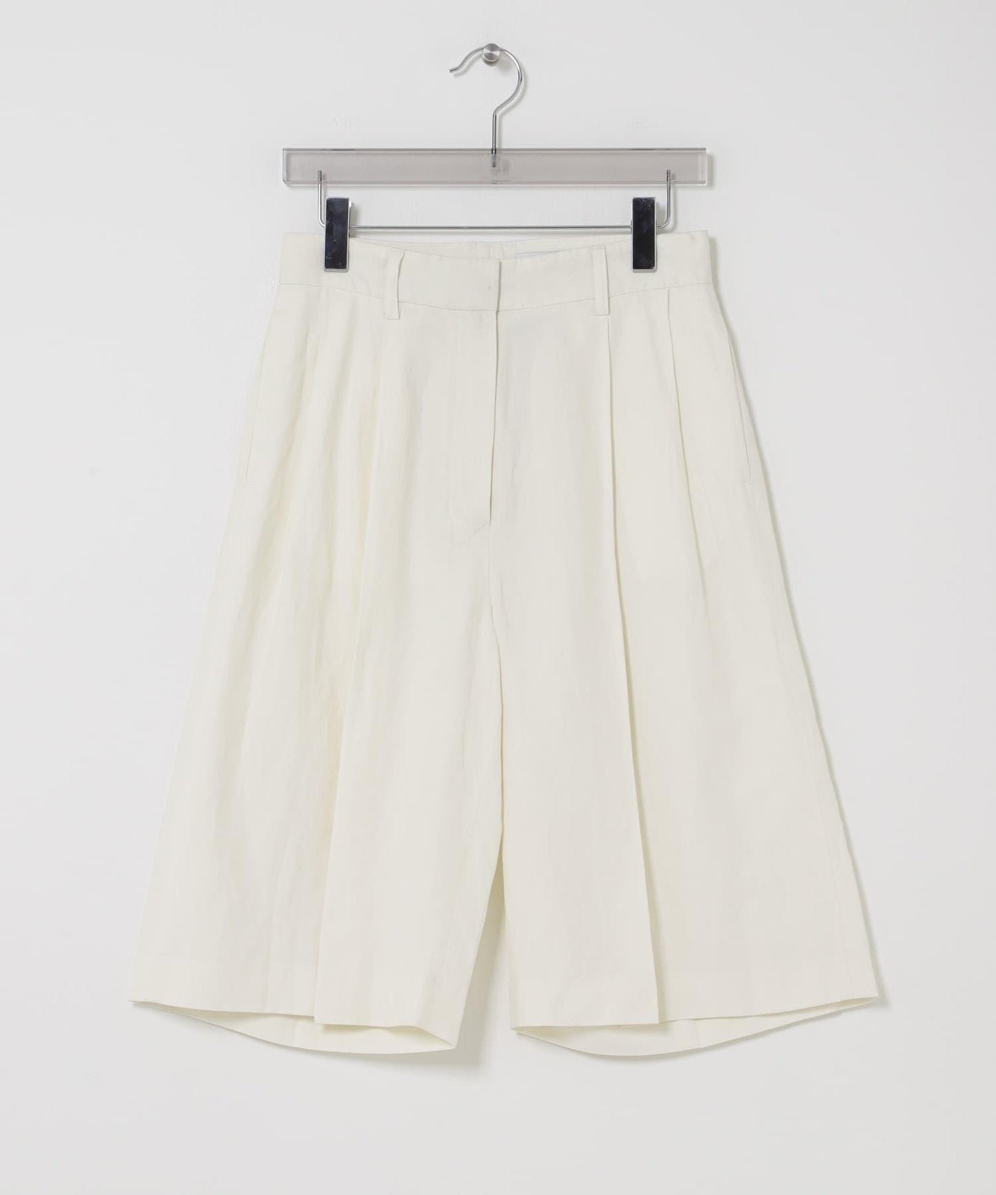 new basic SILK LINEN HALF PANTS