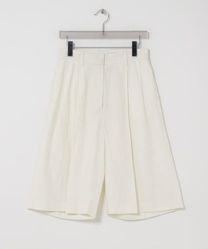 new basic SILK LINEN HALF PANTS