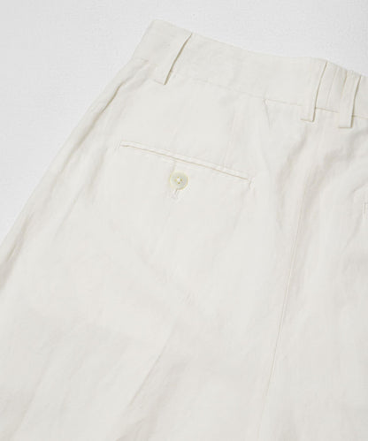 new basic SILK LINEN HALF PANTS