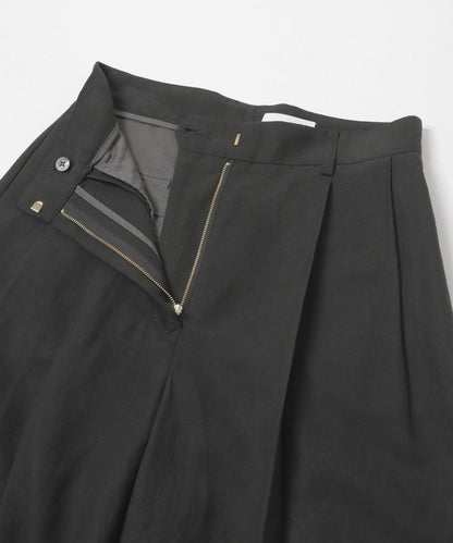 new basic SILK LINEN HALF PANTS
