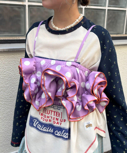 HELLO.SANFRANCISCO/ハローサンフランシスコ 波點荷葉邊抹胸