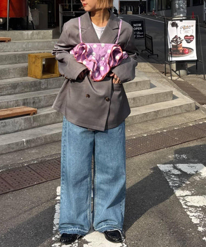 HELLO.SANFRANCISCO/ハローサンフランシスコ 波點荷葉邊抹胸