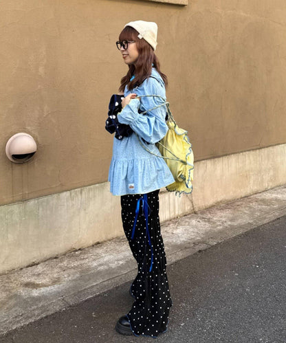 HELLO.SANFRANCISCO/ハローサンフランシスコ 波點荷葉邊抹胸