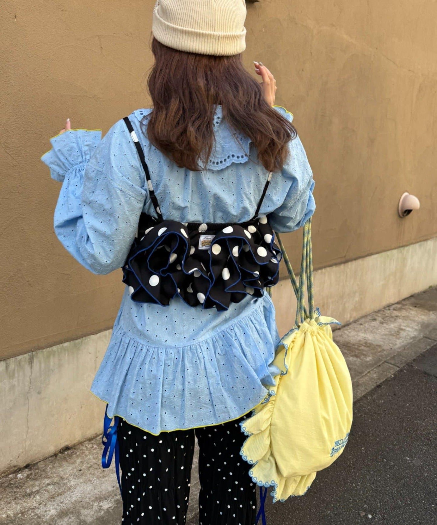 HELLO.SANFRANCISCO/ハローサンフランシスコ 波點荷葉邊抹胸