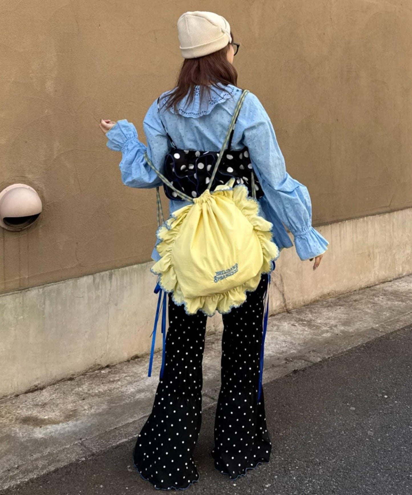 HELLO.SANFRANCISCO/ハローサンフランシスコ 波點荷葉邊抹胸