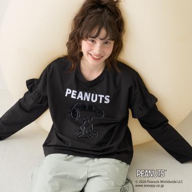 《PEANUTS》 接觸冷感 可拆袖T恤