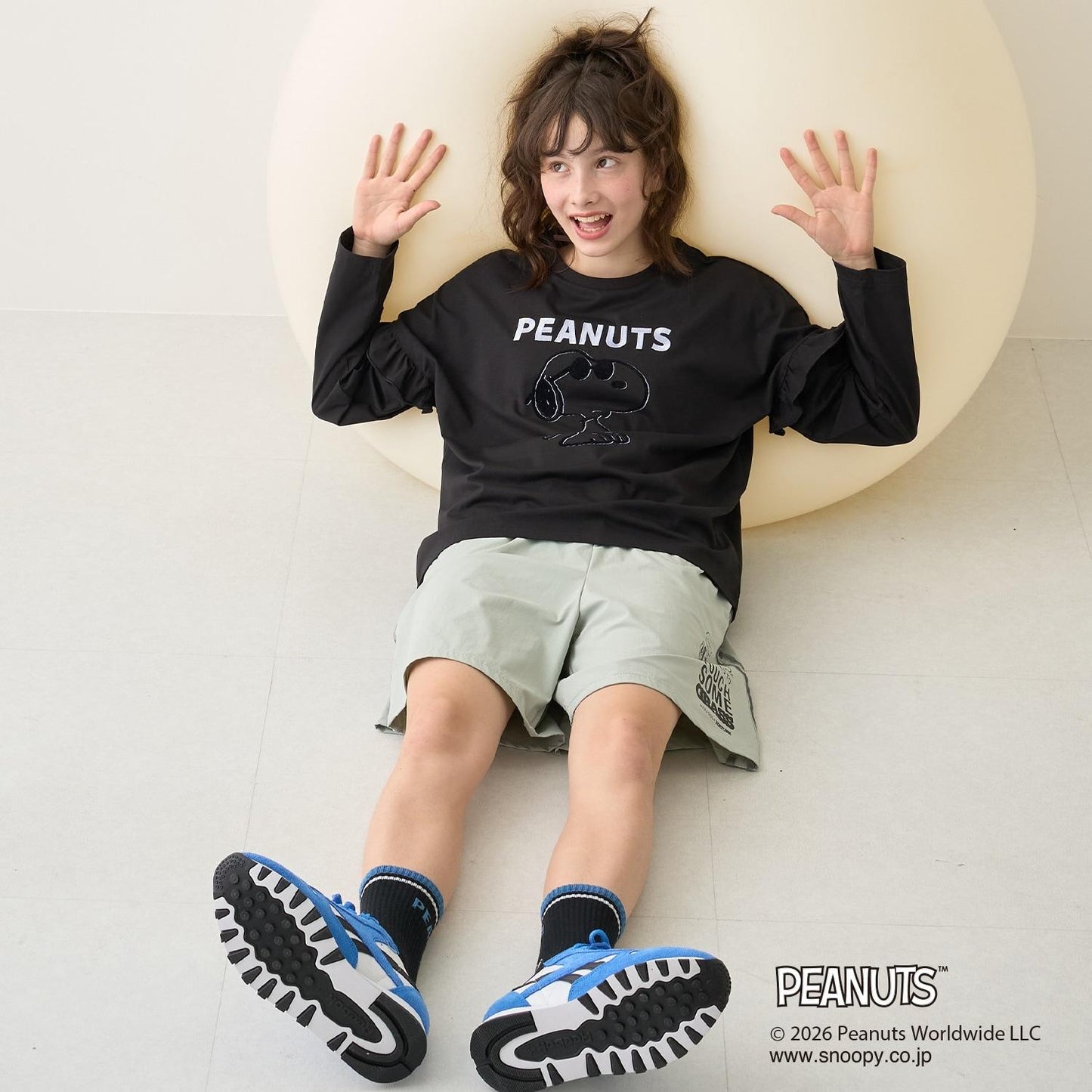 《PEANUTS》 接觸冷感 可拆袖T恤