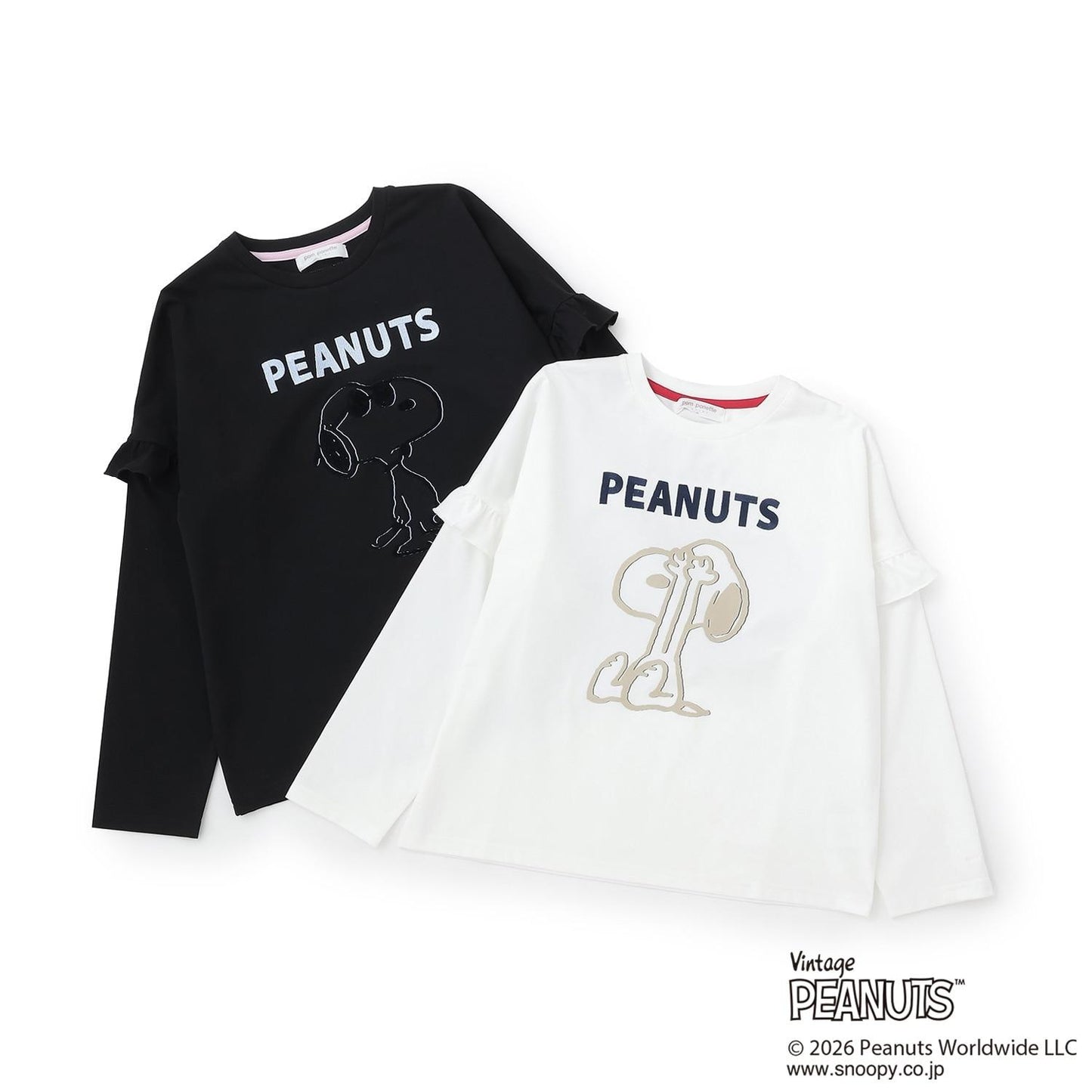 《PEANUTS》 接觸冷感 可拆袖T恤