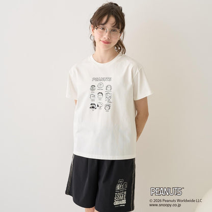 《PEANUTS》 連帽收腰襯衫 × 接觸冷感T恤