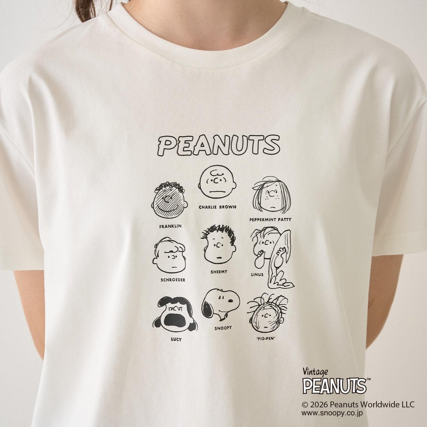 《PEANUTS》 連帽收腰襯衫 × 接觸冷感T恤
