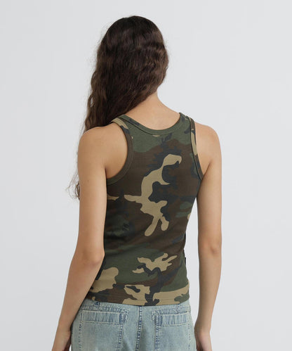 DAILY WOMAN RIB CAMO TANK TOP