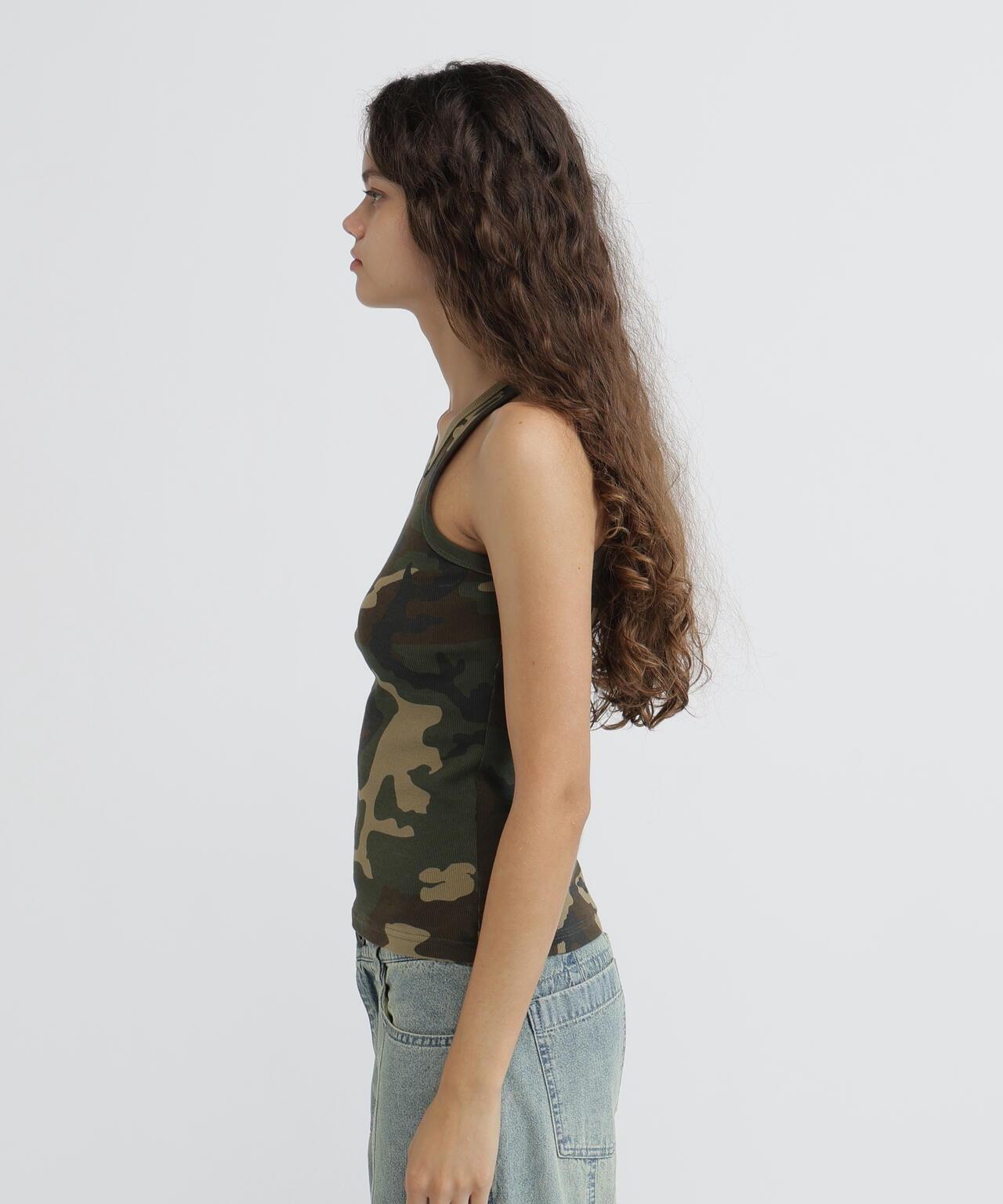 DAILY WOMAN RIB CAMO TANK TOP