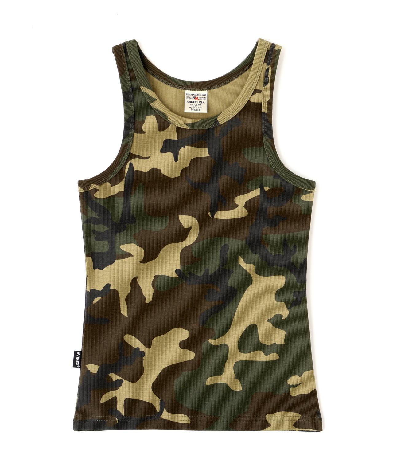 DAILY WOMAN RIB CAMO TANK TOP