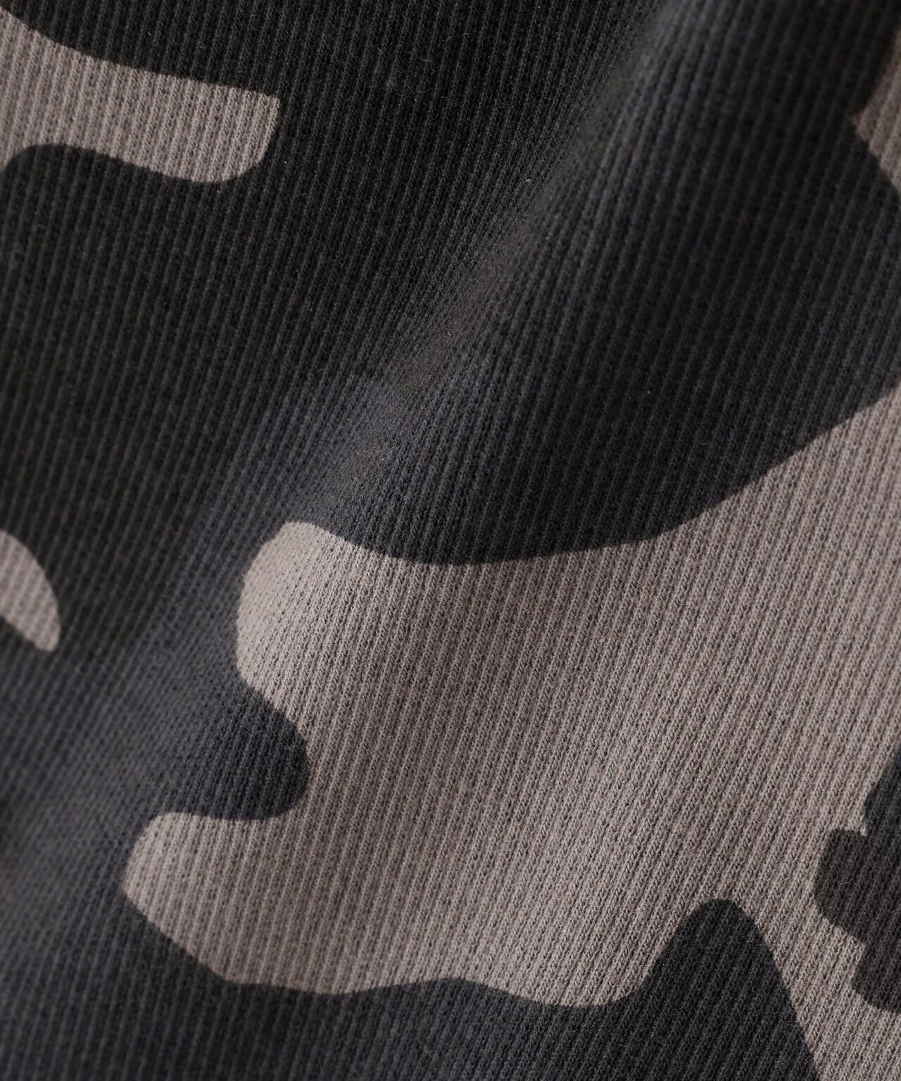 DAILY WOMAN RIB CAMO S/S CREW NECK T-SHIRT