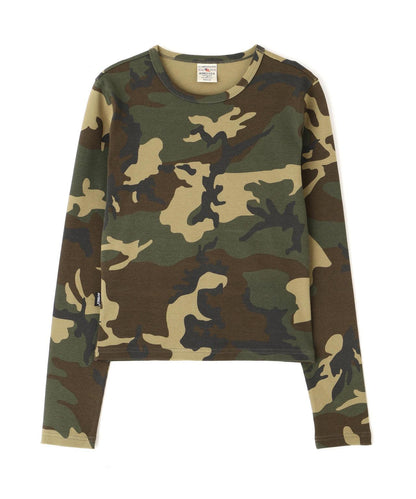 RIB CAMO L/S CREW NECK T-SHIRT