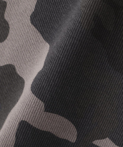 RIB CAMO L/S CREW NECK T-SHIRT