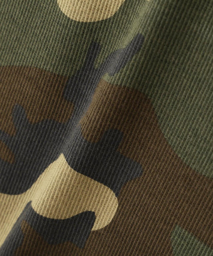 RIB CAMO L/S CREW NECK T-SHIRT