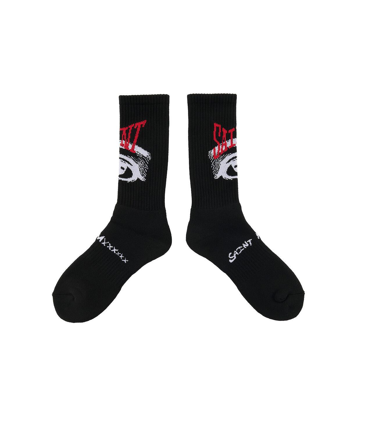 SAINT MICHAEL SOCKS EYE BLACK