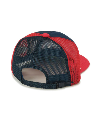 SAINT MICHAEL/セントマイケル MESH CAP LIFE STYLE NAVY+RED 棒球帽