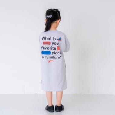 親子款 聯名款 兒童印花T恤連衣裙