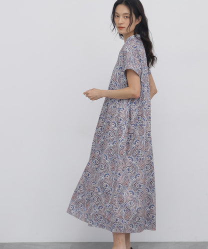 Liberty印花 Tana Lawn面料 法式袖連衣裙