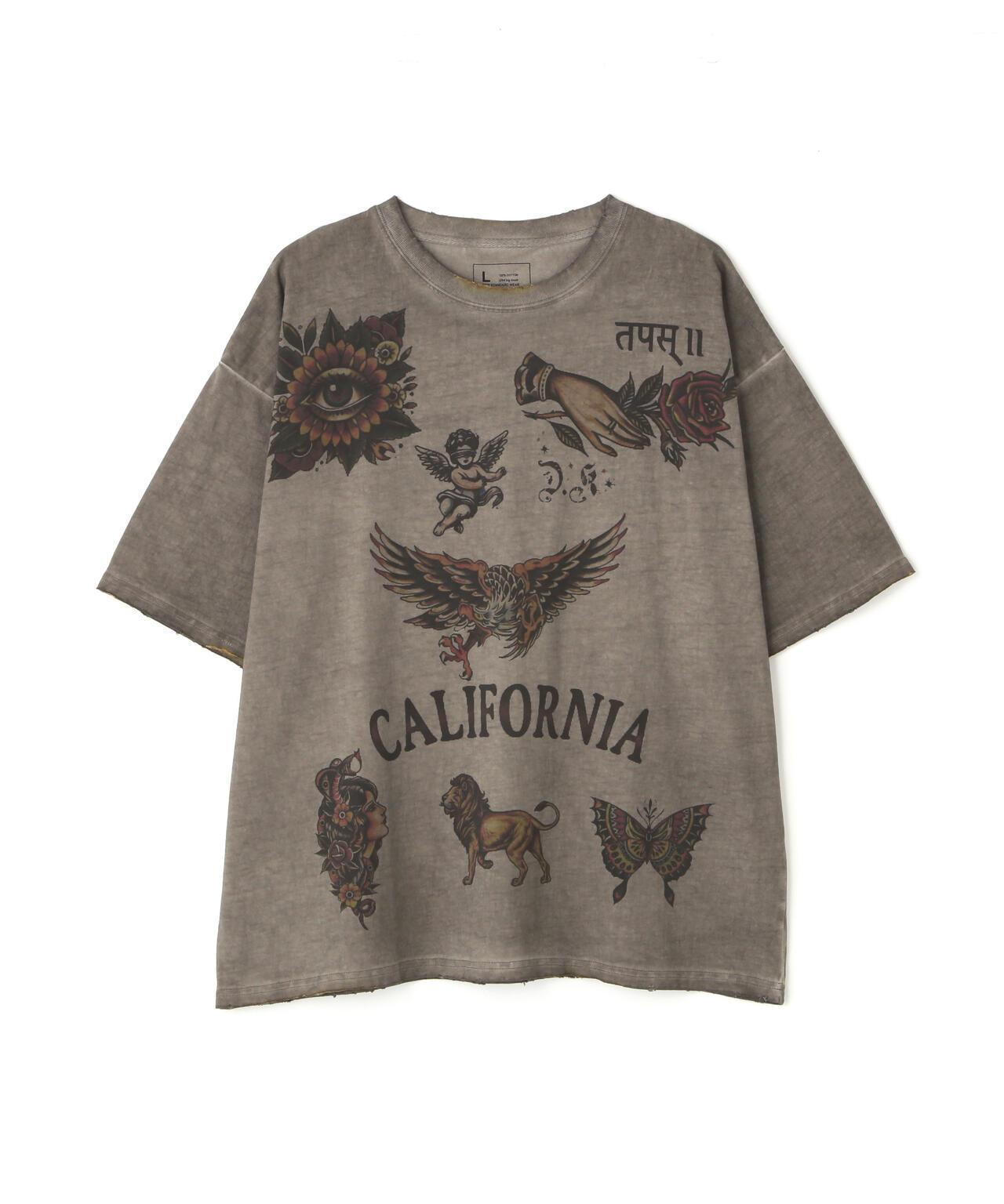 DankeSchon/ダンケシェーン/SPRAYBURN CALIFORNIA TEE