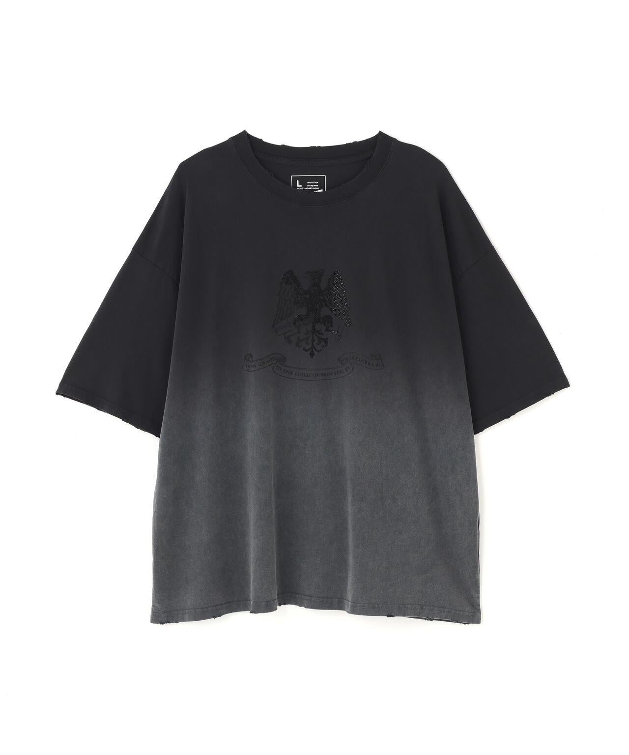DankeSchon/ダンケシェーン/GRADATION RHINESTONE BIRD TEE