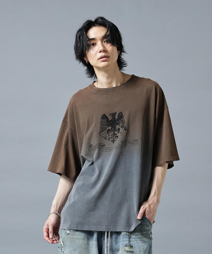 DankeSchon/ダンケシェーン/GRADATION RHINESTONE BIRD TEE
