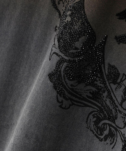 DankeSchon/ダンケシェーン/GRADATION RHINESTONE BIRD TEE