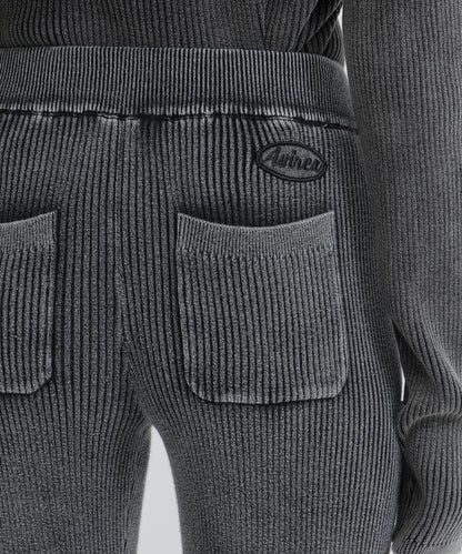 VINTAGE WASH WAPPEN 針織長褲