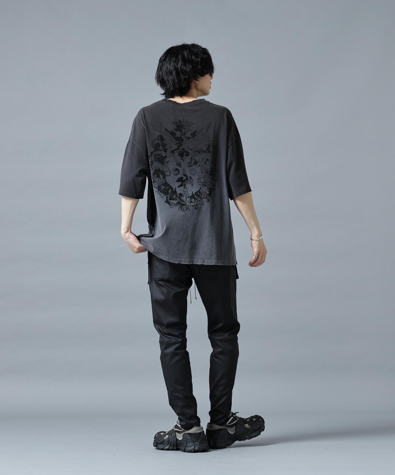 DankeSchon/ダンケシェーン/GRADATION RHINESTONE BIRD TEE