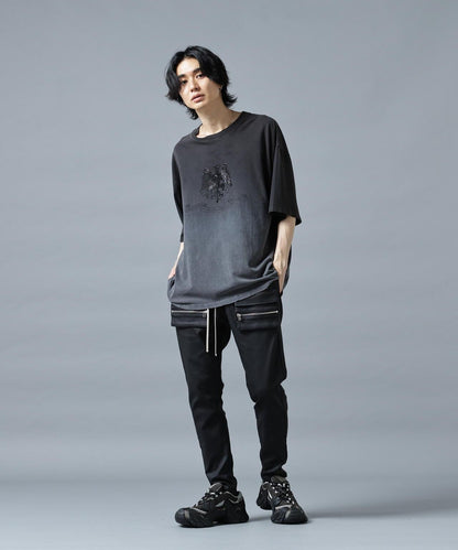 DankeSchon/ダンケシェーン/GRADATION RHINESTONE BIRD TEE