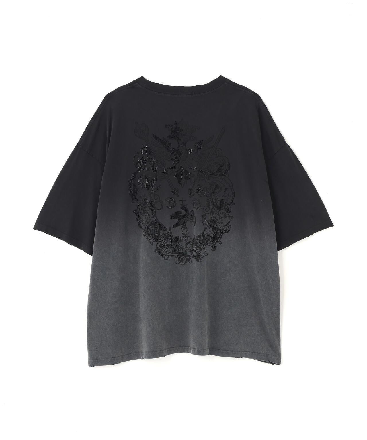 DankeSchon/ダンケシェーン/GRADATION RHINESTONE BIRD TEE