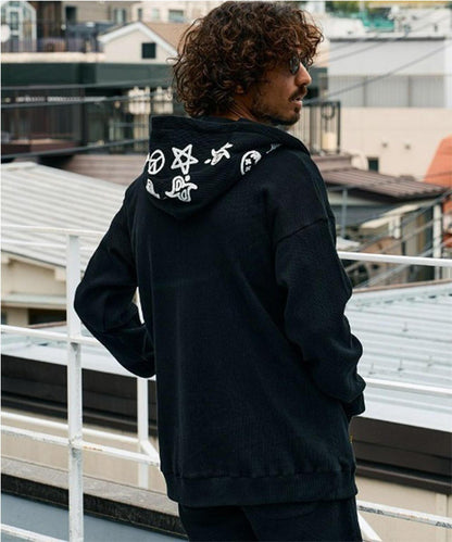 STUD MUFFIN/華夫格佩斯利相良 ZIP連帽衫