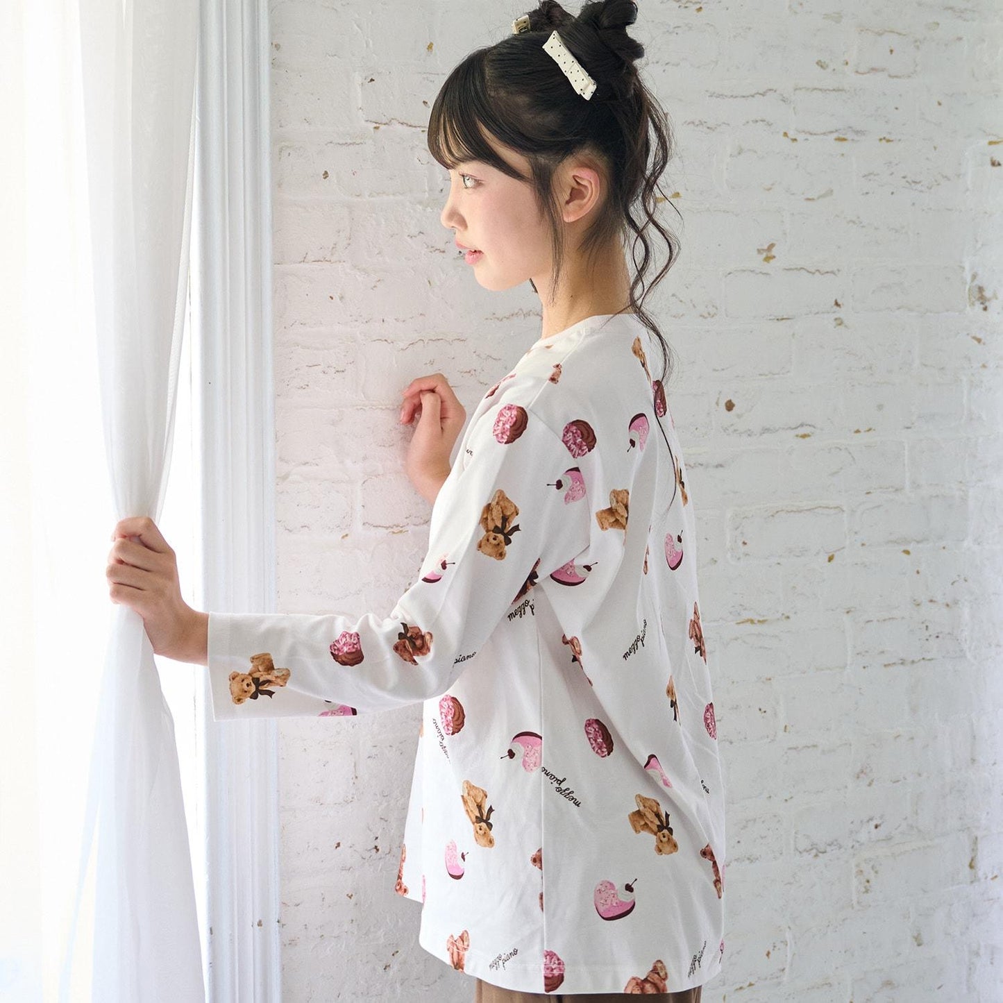 乳木果油加工 sweets bear圖案 家居服套裝