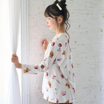 乳木果油加工 sweets bear圖案 家居服套裝