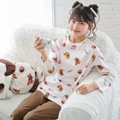 乳木果油加工 sweets bear圖案 家居服套裝