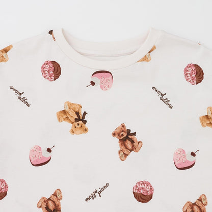 乳木果油加工 sweets bear圖案 家居服套裝