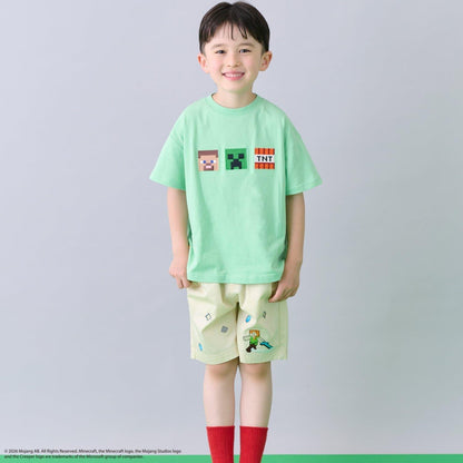 MINECRAFT 貼花短袖T恤
