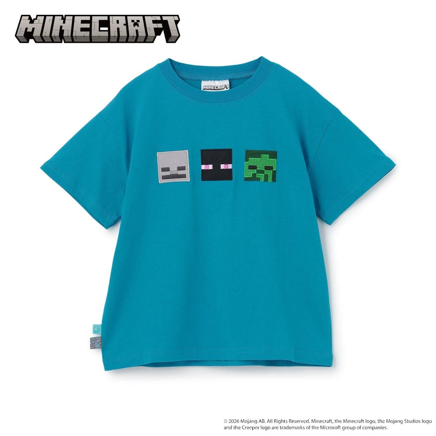 MINECRAFT 貼花短袖T恤